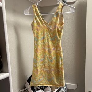 Target Multicolor Swirl Mini Dress